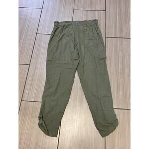 breathable neutral coastal nautical breezy Cali 1850 Green Cargo Pants Medium